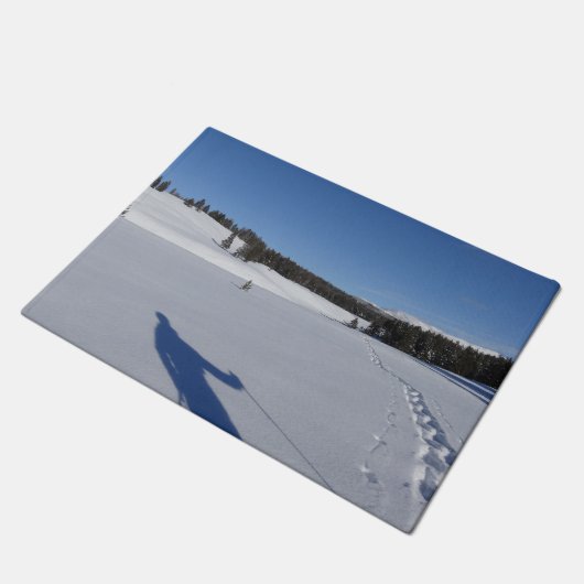 Paillasson Randonnée à neige dans le parc national Yellowston (Incliné)