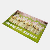 Paillasson Rangée de lapins chiots (Incliné)