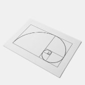 Paillasson Rapport d'or en spirale de Fibonacci (Incliné)