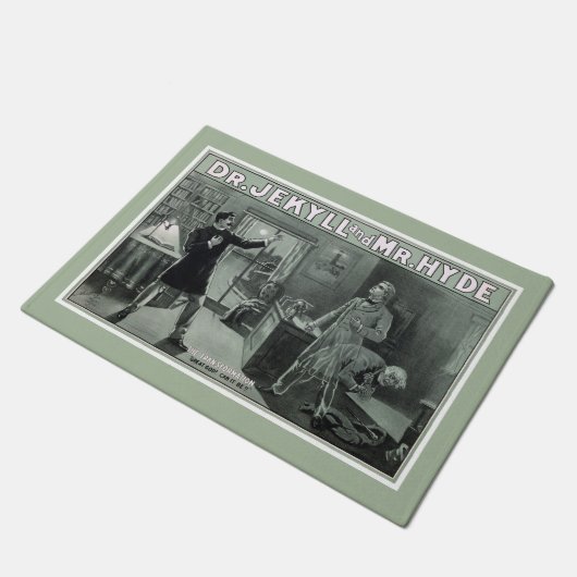 Paillasson Rare Dr Jekyll et M. Hyde Transformation Poster (Incliné)