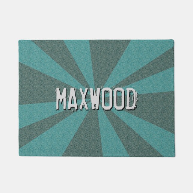 Paillasson Rayons graphiques personnalisables toute couleur (Devant)