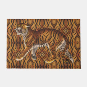 Paillasson Rayures de tigre victorien vintage
