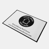 Paillasson Real Estate Company Custom Business Logo Office (Incliné)