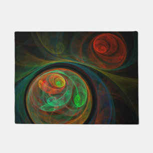 Paillasson Reborn Green Art Abstrait