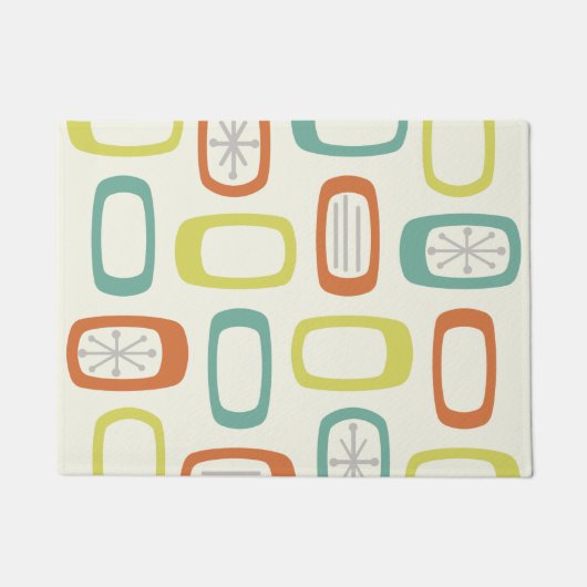 Paillasson Rectangles arrondies MCM du milieu du siècle (Devant)