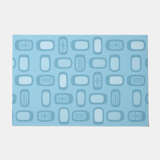 Paillasson Rectangles arrondies MCM du milieu du siècle Bébé (Devant)