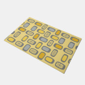 Paillasson Rectangles arrondies MCM du milieu du siècle gris  (Incliné)