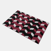 Paillasson Rectangles diagonales Maroon noir (Incliné)
