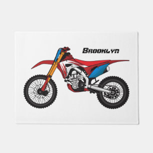 Paillasson Red dirt bike motorcycle