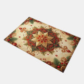 Paillasson Red Green Decorative Holiday Doormat (Incliné)