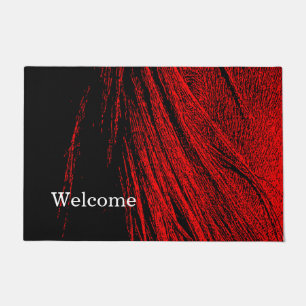 Paillasson Red Horse Mane Abstrait Welcome Mat