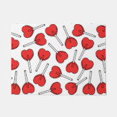 Paillasson Red Lollipops, Heart Lollipops, Lollipop Pattern (Devant)