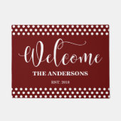 Paillasson Red Welcome Family Porte Mat (Devant)