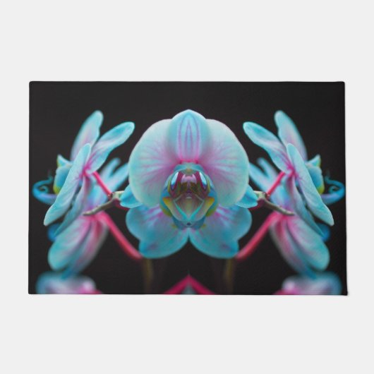 Paillasson Réflection de l'orchid bleu exotic (Devant)