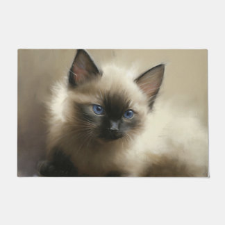Paillasson Regard D'Innocence Siamese Kitten Portrait
