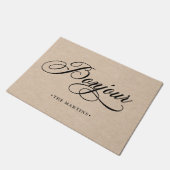 Paillasson Regard français rustique | Bonjour de Papier (Incliné)