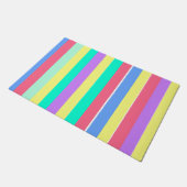 Paillasson Réglage des rayures pastel de printemps (Incliné)
