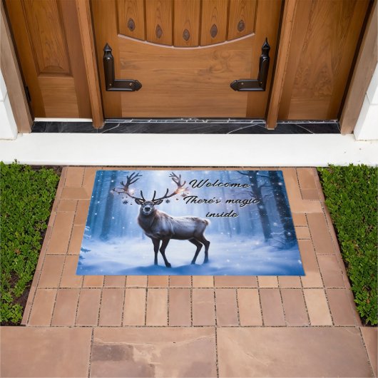 Paillasson Reindeer de Noël magique (De plein air)