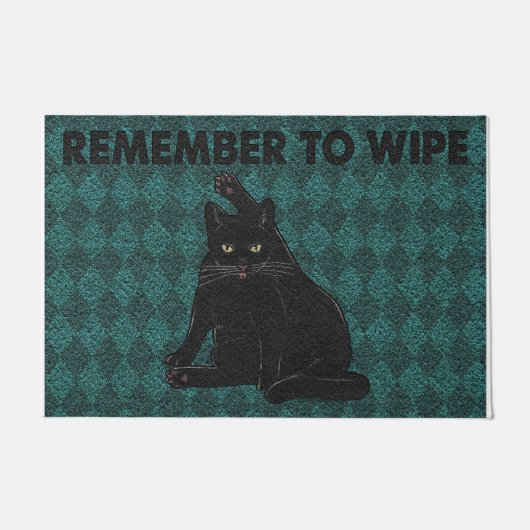 Paillasson Remember To Wipe Your Paws (Devant)