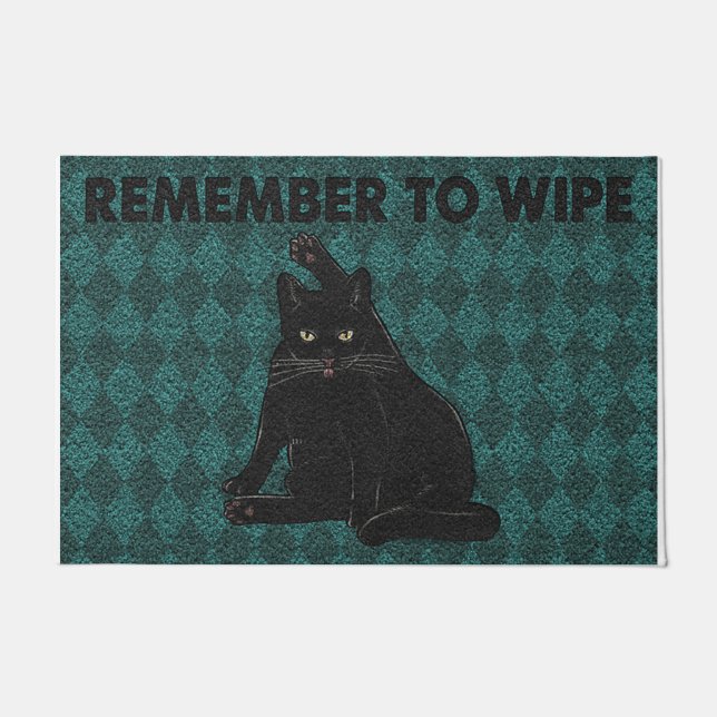 Paillasson Remember To Wipe Your Paws (Devant)