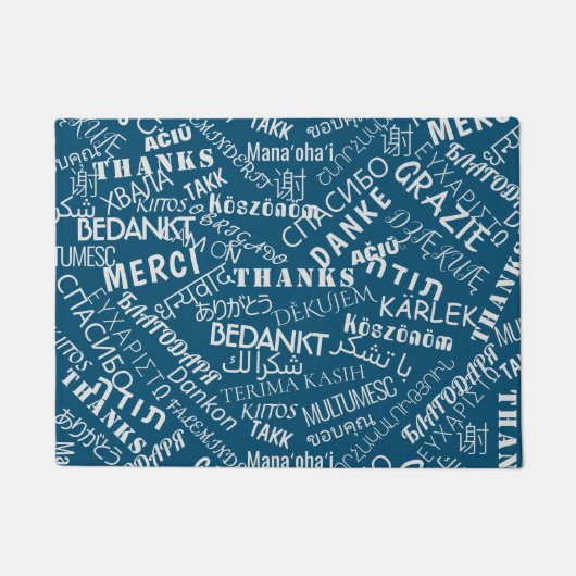 Paillasson Remerciements! - Multi Language - International Wo (Devant)