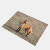 Paillasson Renard rouge dans un champ (Incliné)
