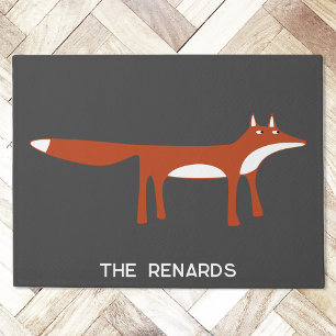 Paillasson Renard roux personnalisé