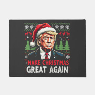 Paillasson Rendre Noël super à nouveau moche Noël Sweat Trump