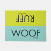 Paillasson RENIFLEZ la natte de trame/fraise (Devant)