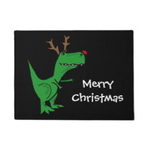 Renne drôle de Noël de dinosaure de T-Rex