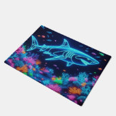 Paillasson Requin néon coloré (Incliné)