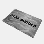 Paillasson Restez à l'Abstrait de métal brossé (Incliné)