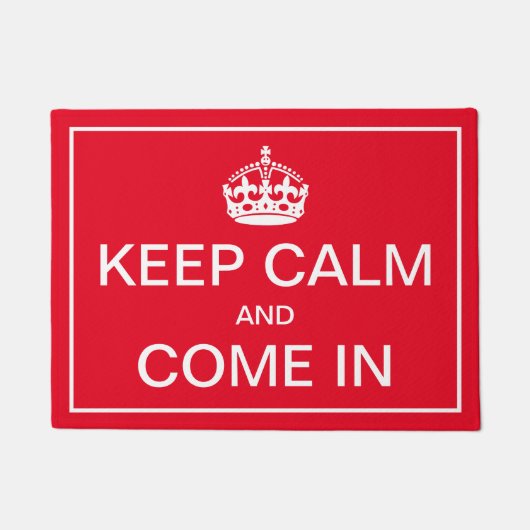 Paillasson Restez calme et entrez (Devant)