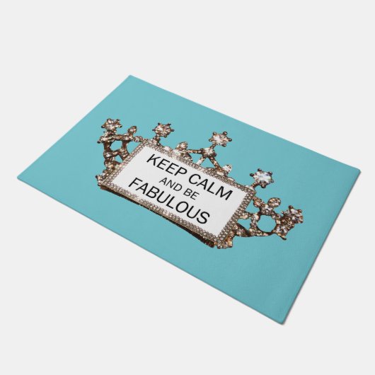 Paillasson "Restez calme et soyez fabuleux !" CONCEPTION DE T (Incliné)