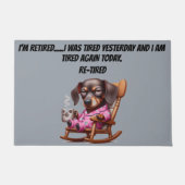 Paillasson Retired Dachshund (Devant)