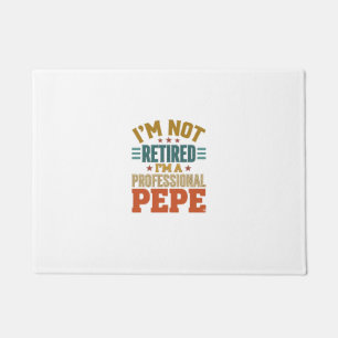 Paillasson Retraite Professionnelle Pepe Typographie Vintage