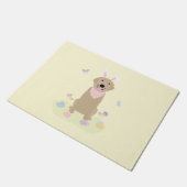 Paillasson Retriever doré Bunny de Pâques (Incliné)