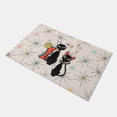 Paillasson Retro Atomique Moyen Siècle Moderne Cool mat de ch (Incliné)