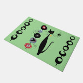 Paillasson Retro Atomique Moyen Siècle Moderne Cool mat de ch (Incliné)