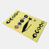 Paillasson Retro Atomique Moyen Siècle Moderne Cool mat de ch (Incliné)