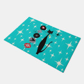 Paillasson Retro Atomique Moyen Siècle Moderne Cool mat de ch (Incliné)