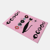 Paillasson Retro Atomique Moyen Siècle Moderne Cool mat de ch (Incliné)