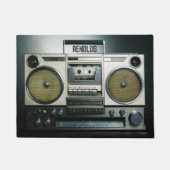 Paillasson Retro Boombox Gray (Devant)