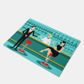 Paillasson Retro Cocktail Lounge Porte Mat (Incliné)