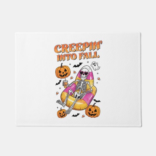 Paillasson Retro Creepin dans Halloween d'automne (Devant)