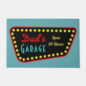 Paillasson Retro Dad's Garage Sign Doormat  (Devant)