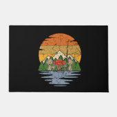 Paillasson Retro de cueillette de champignons (Devant)