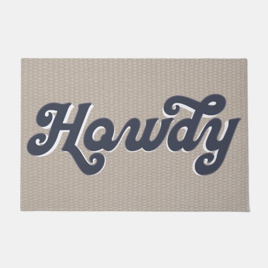 Paillasson Rétro Ferme Howdy Welcome (Devant)