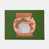 Paillasson Retro Howdy Père Noël Rustic Cowboy Noël (Devant)