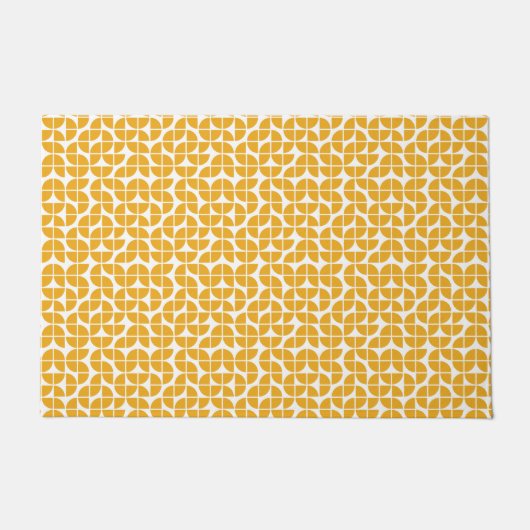 Paillasson Retro Mid Century moderne Jaune (Devant)